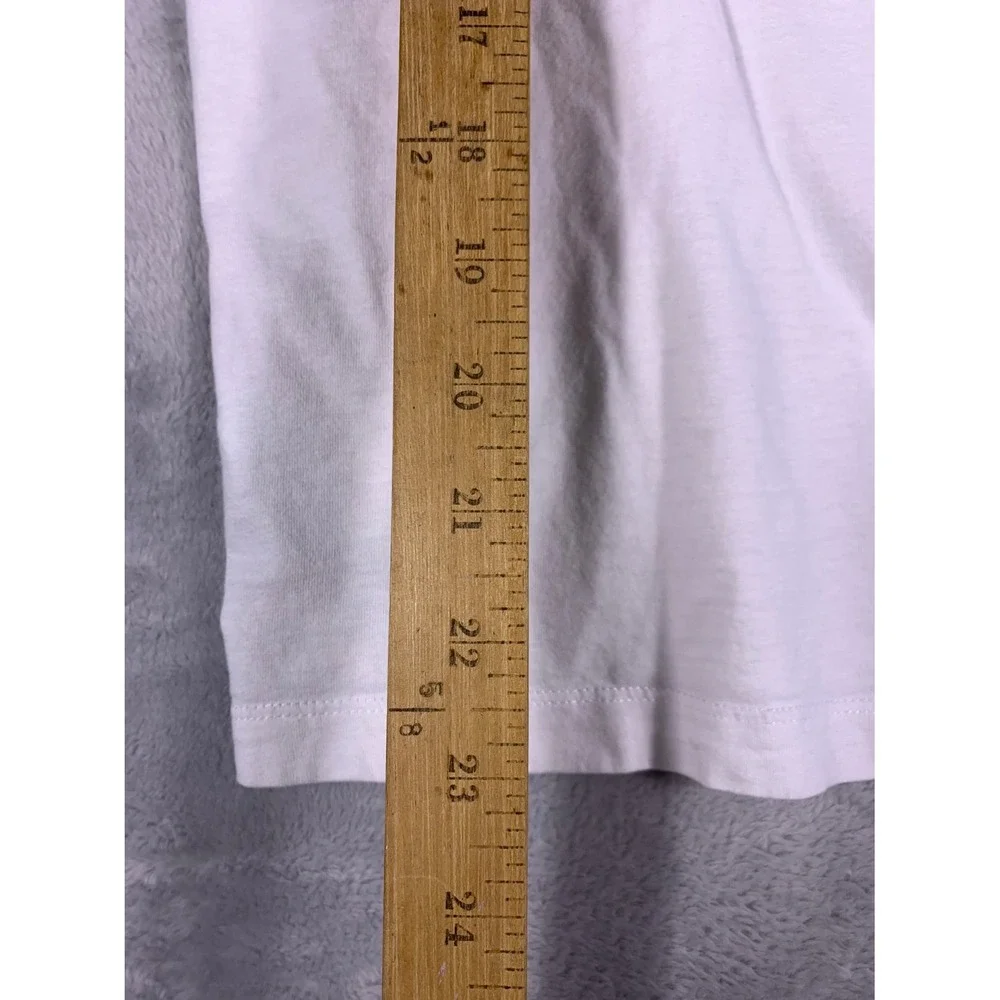 True Religion Horseshoe Logo Repeat Print Mens S White T-Shirt Short Sleeve